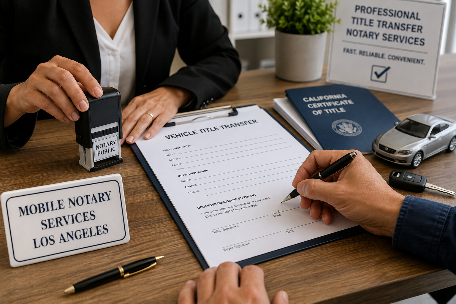 Title Transfer Notary Services in Los Angeles